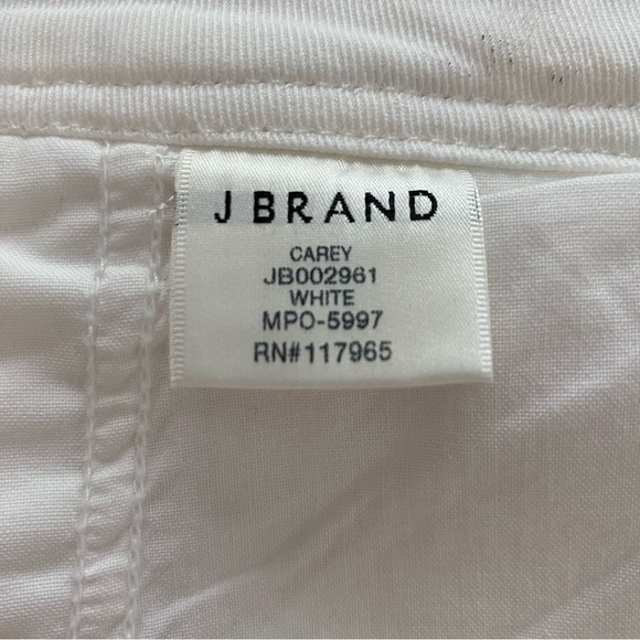 J Brand Carey Women's Ultra High Rise Tapered Pants White Sz 29 Stretch NWT - Picture 7 of 12